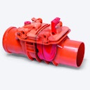 Vorschaubild KESSEL 72100 - Einfachrückstauverschluss Staufix Notverschluss Kunststoffklappe - DN100