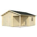 Vorschaubild Palmako Garage Roger 21,9+5,2 m² - 44 mm - mit Holztor