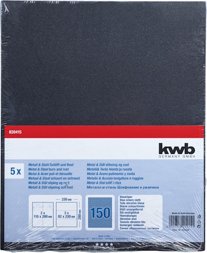 kwb 5 Schleifbogen Blauköper K150 820415