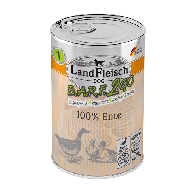 LandFleisch Hund B.A.R.F.2GO 100 %  400gVorschaubild