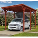 Vorschaubild Skan Holz Caravan-Carport Emsland 404x604 cm mit erhöhter Einfahrt