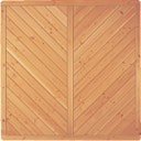 Vorschaubild T&J CLASSICO Sichtschutzzaun Douglasie 1800 x 1800 mm