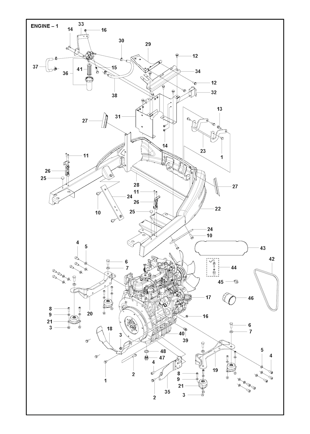 Explosionszeichnung Ersatzteile