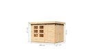 Vorschaubild Karibu Woodfeeling Gartenhaus Retola 2/3/4/5/6 inkl. Anbauschrank - 19 mm