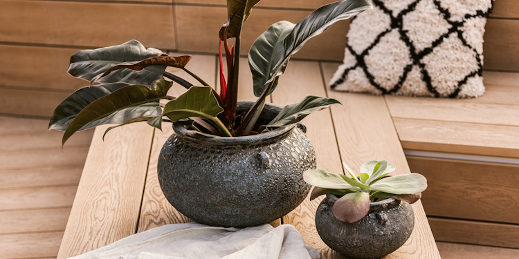 Plant Pot Ensio schwarz antik