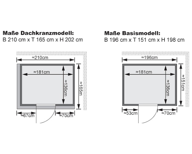 Karibu Sauna Fanja - 68 mm Systemsauna - 230 Volt Plug & Play inkl. gratis Sauna-Zubehörset im Wert von 234,94 €