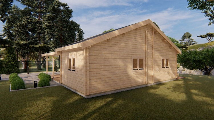 Wolff Finnhaus Ferienhaus Östersund 95 - 68 mm