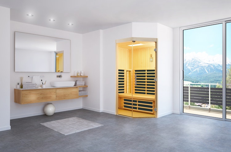 Infraworld Infrarotkabine TrioSol Unica 1 inkl. 5-teiligem gratis Zubehörset