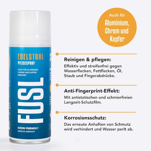 McBrikett FUSL Edelstahl Pflegespray