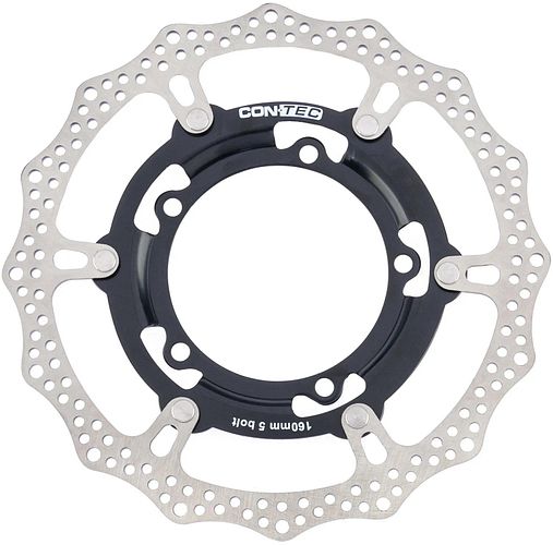 CONTEC Bremsscheibe CDR-5B 160 mm silber ca. 161 g