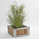 Vorschaubild BambusBASIS Hochbeet - Profile Edelstahl