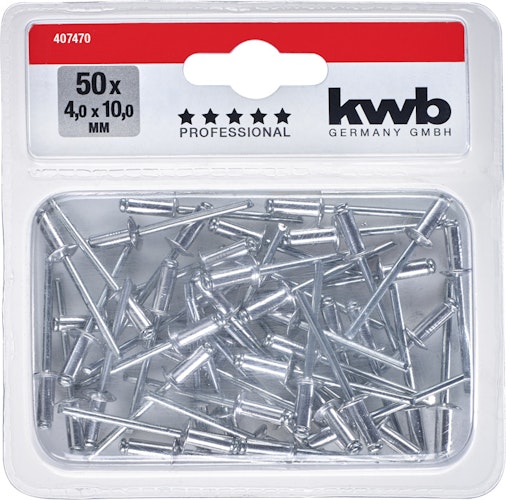 kwb 50 Blindnieten 4,0 x 10 mm 407470