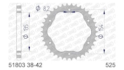 Afam Kettenrad 51803