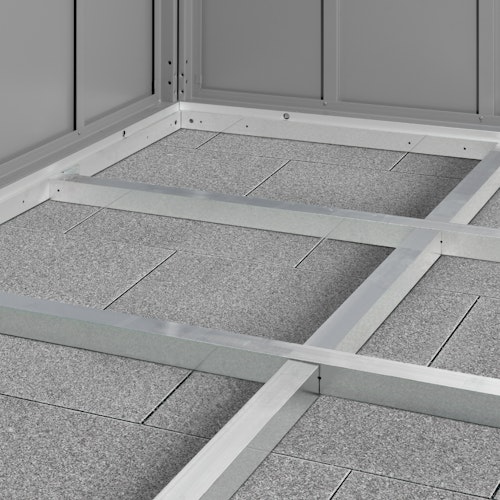 Wolff Finnhaus Aluminium-Rahmenunterkonstruktion für Fußboden für Gerätehaus Fascinato 2411