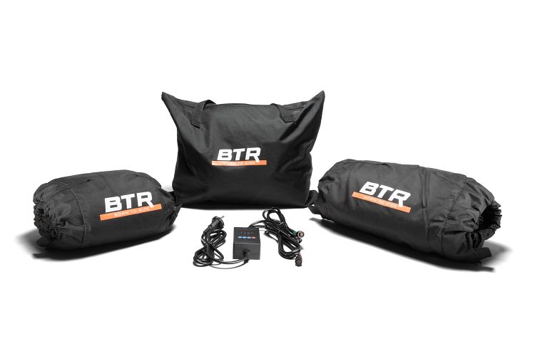 BTR Motorrad Reifenwärmer - Set mit Bluetooth, 17 Zoll