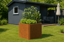 Vorschaubild Premium Hochbeet aus Cortenstahl mit Rostpatina 80 x 80 x 75 cm