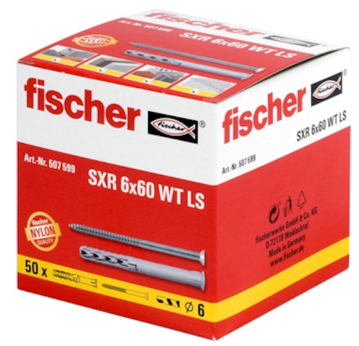 FISCHER Langschaftdübel SXR 8X60WT LS (25 Stück)