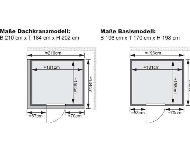 Karibu Sauna Sodin mit Fronteinstieg 68 mm inkl. gratis Sauna-Zubehörset im Wert von 234,94 €