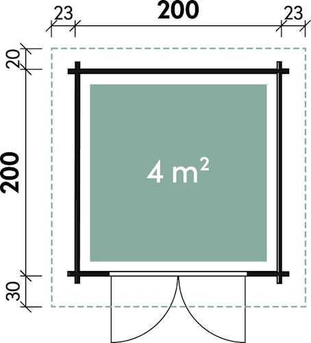 Wolff Finnhaus Emma 28-A/B Gartenhaus