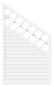 Vorschaubild T&J LIGHTLINE KS-Zaun Ranki Ecke rechts 90 x 180/90 cm, weiß