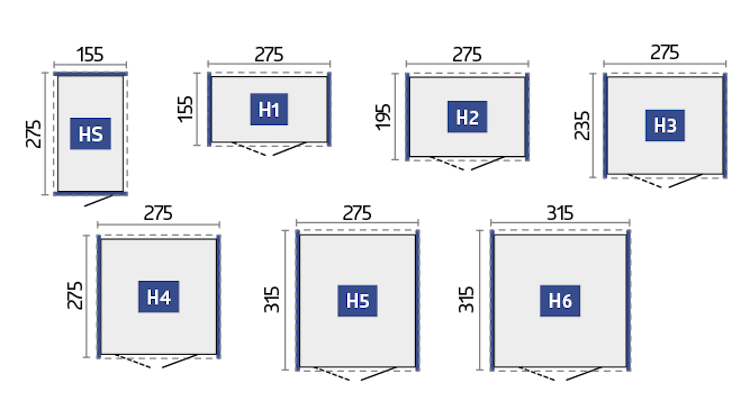 Biohort Gerätehaus HighLine mit Doppeltür