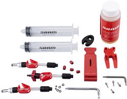 SRAM Entlüftungs-Kit hydraulisch transparent transparent, rot