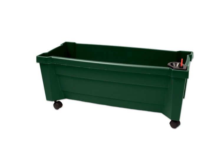 KHW Calypso Pflanzkasten auf Rollen mit Bewässerungssystem + modularem Spalier