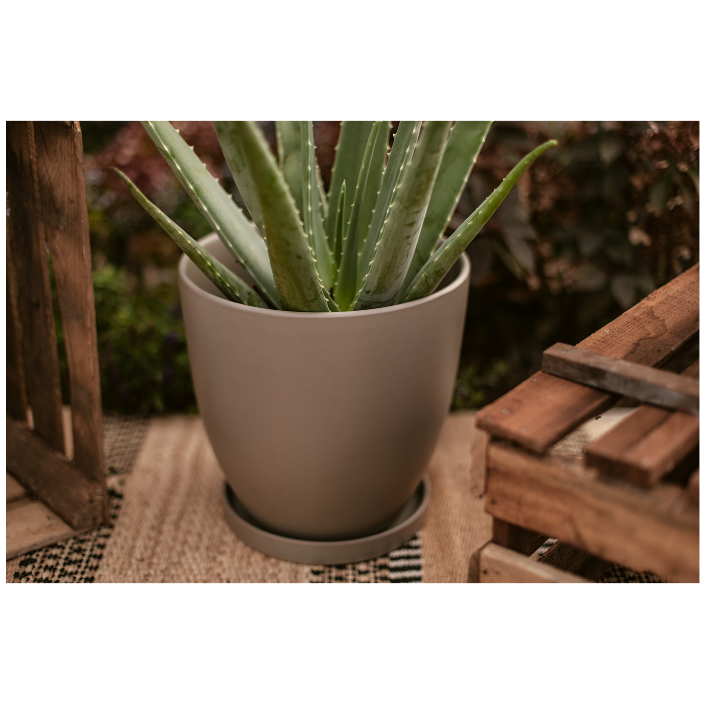 Wikholm form Design Untersetzer Terrakotta grün 3er Set ⌀ 19/23/28,5 cm