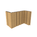 Vorschaubild NewTechWood WPC Fassadenverkleidung Castellation Pro 65  BSK D 33 x 180 mm