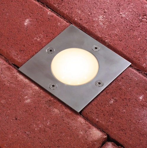 Paulmann Plug & Shine LED Bodeneinbauleuchte Floor Einzelspot aus Edelstahl