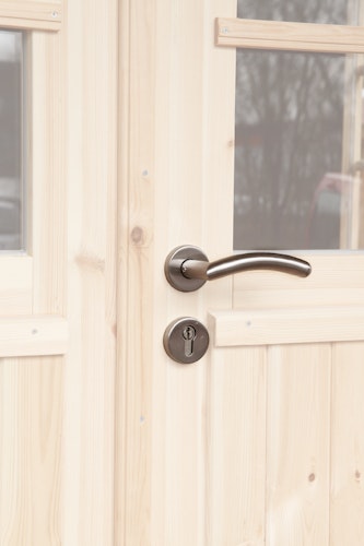 Wolff Finnhaus Gartenhaus Gerätehaus Pulti 34-B  Typ 2 mit 300 cm Seitendach C