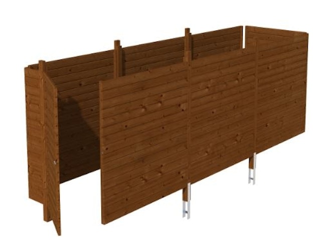 Skan Holz Abstellraum C5 für Carports - Profilschalung
