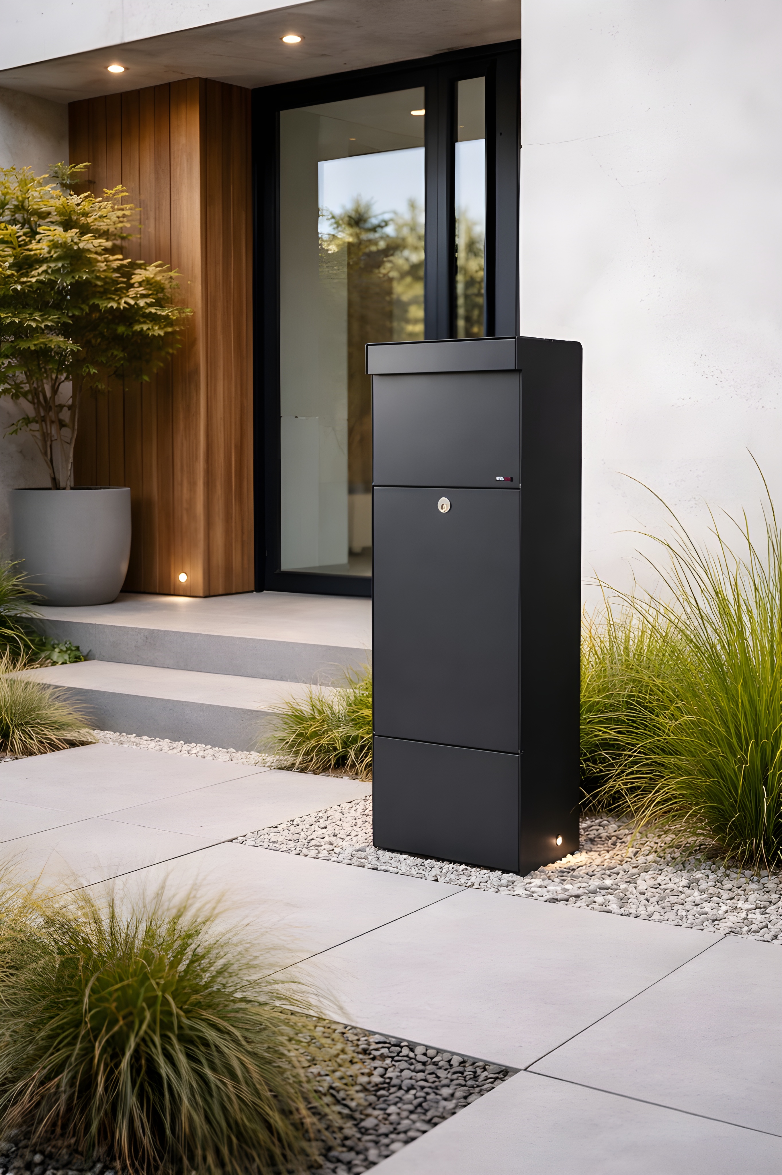 ALLUX Grundform Design Paket-Briefkasten 1100x345x280 mm
