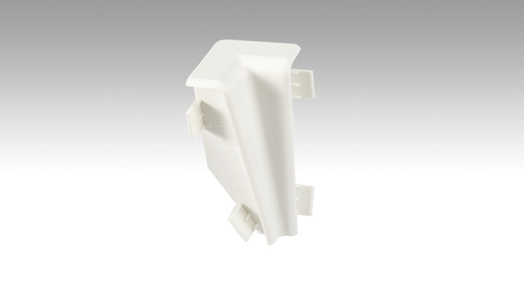 MEISTER Innenecken Fußleiste Profil 3PK (4 Stk./VPE)  Weiß 2001