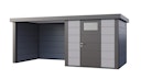 Vorschaubild Telluria Metallgerätehaus Classico 2424 mit Lounge Anbau small