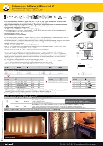 DotSpot bmd nr r; black; 3 W; 2700 K; 10°; 5m