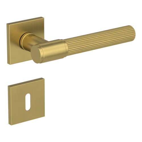 Griffwerk VAYA 136 ARIS fast2fix Fast2Fix Rosetten eckig Buntbart Gold matt