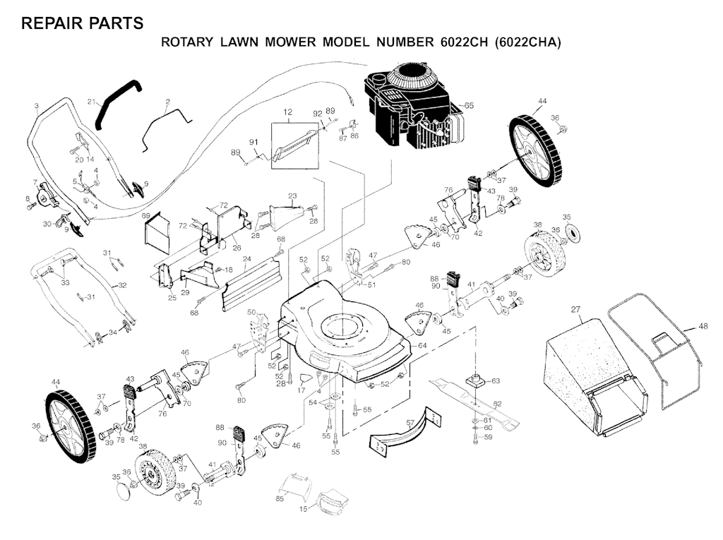 Explosionszeichnung Ersatzteile