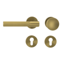 Vorschaubild Griffwerk Wechselgarnitur VAYA 136 ARIS fast2fix Fast2Fix Rosetten rund Knopf R2 Gold matt L