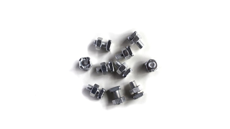 Vitavia Aluschrauben- und Mutternsatz quadratisch Aluminium eloxiert (10 Stück)