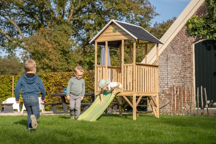 EXIT Holzspielhaus Panorama 300 mit Rutsche