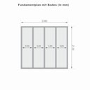 Vorschaubild Karibu Saunahaus Fasssauna Quadro 1 Plus - 38 mm inkl. gratis Sauna-Zubehörset im Wert von 234,94 €
