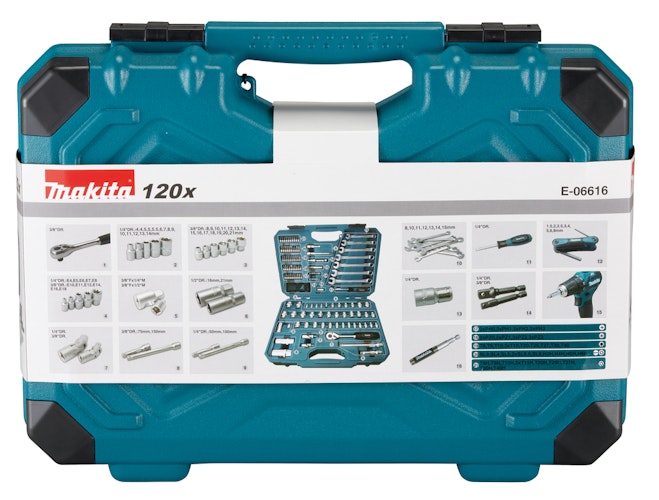 Makita Werkzeug-Set 120-tlg. E-06616
