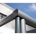 Vorschaubild Skan Holz Aluminium Terrassenüberdachung Modena Breite 434 cm mit Echtglas-Dach