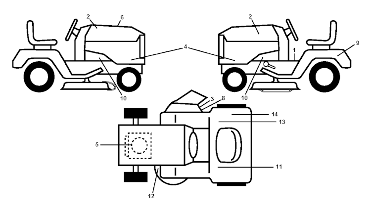 Husqvarna Gartentraktoren 96041002906 LT152