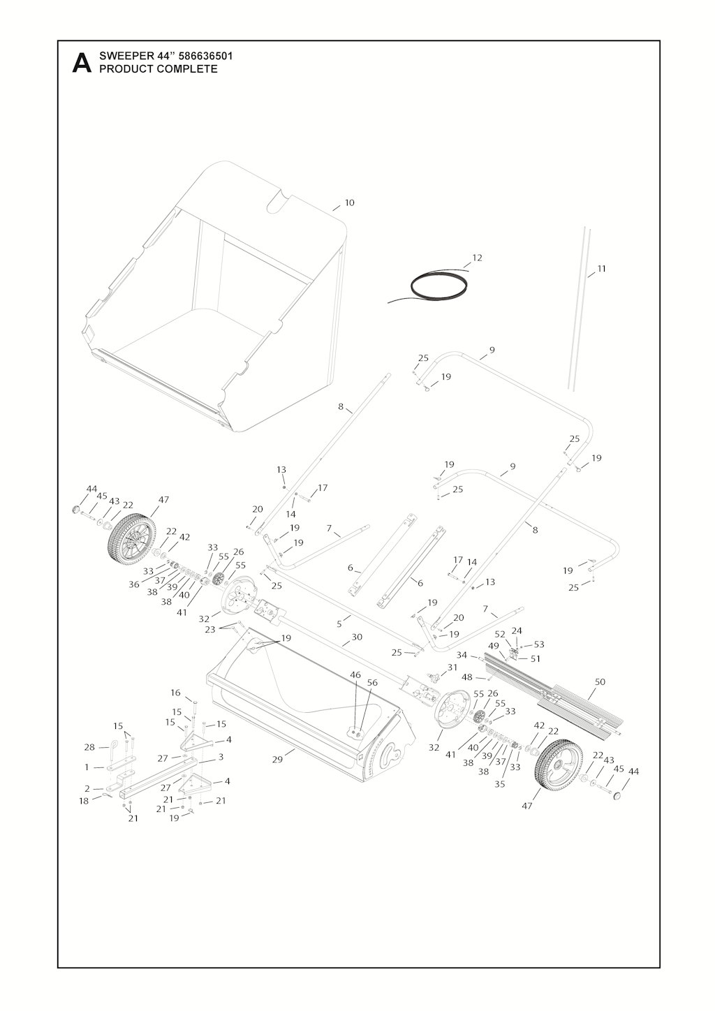 Explosionszeichnung Ersatzteile