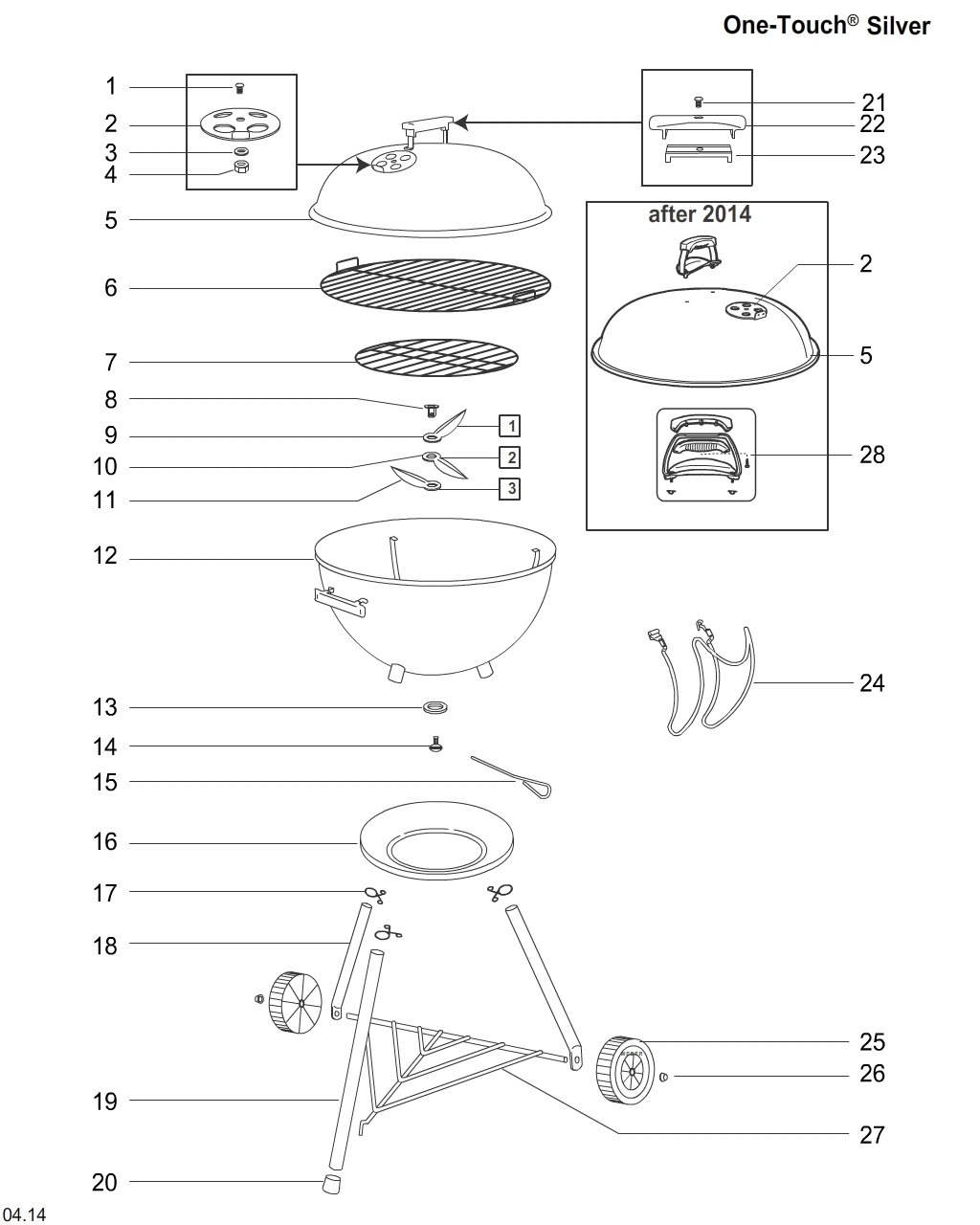 Explosionszeichnung Ersatzteile