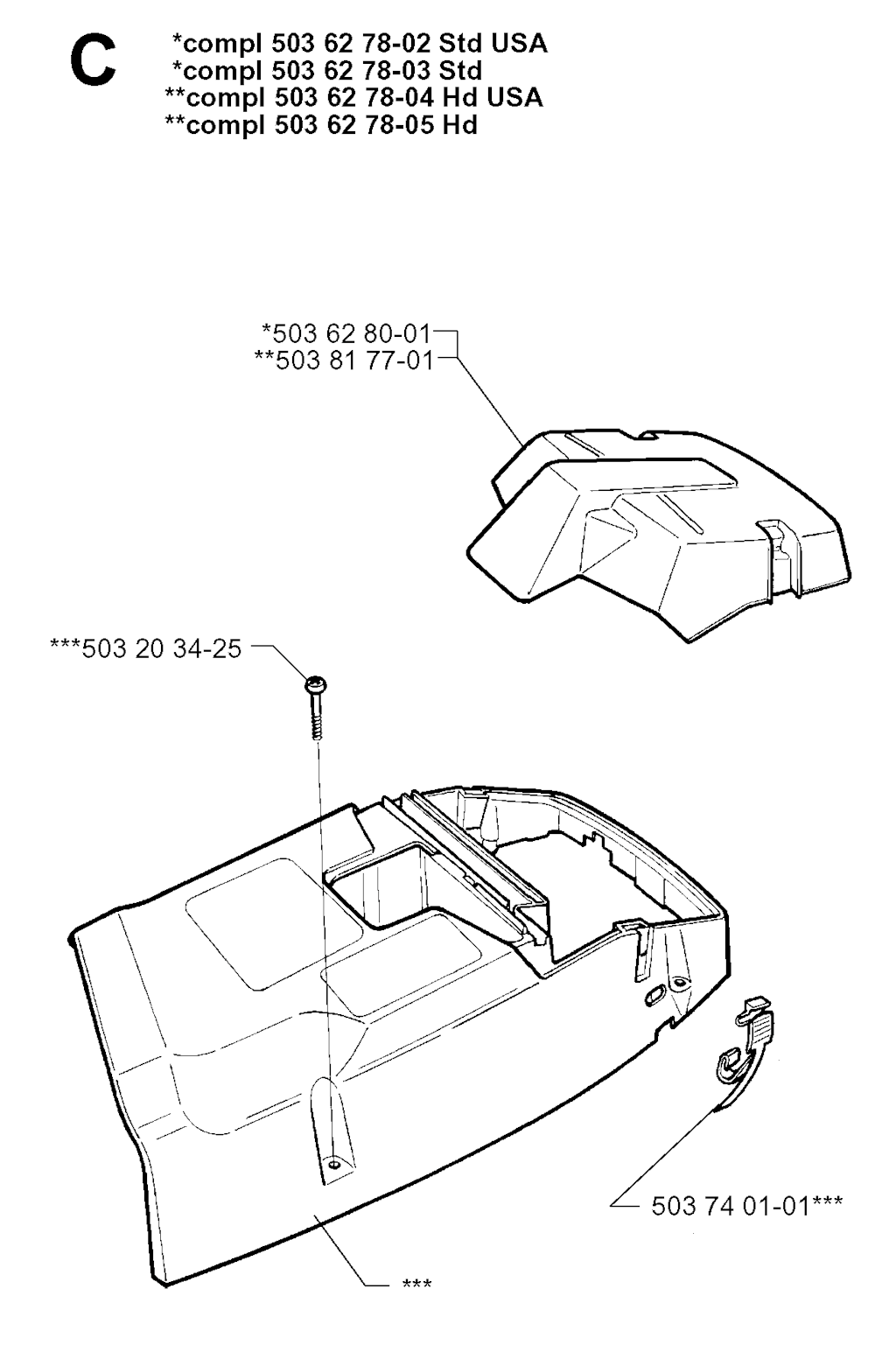Explosionszeichnung Ersatzteile