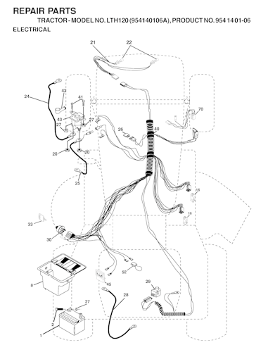 Husqvarna Gartentraktoren LTH120, 954140106A, 1999-10