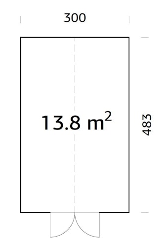 Palmako Gewächshaus / Pavillon / Glashaus Emilia 13,8  m² - 18 mm